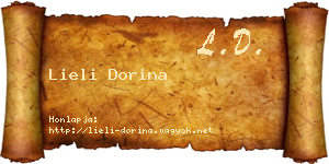 Lieli Dorina névjegykártya